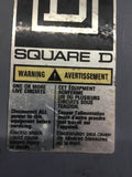 SQUARE D 8536SFA1V02S NEMA SIZE 4 STARTER MOUNTED IN TYPE 12 ENCLOSURE 120V COIL