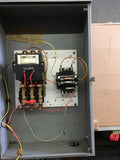SQUARE D 8536SFA1V02S NEMA SIZE 4 STARTER MOUNTED IN TYPE 12 ENCLOSURE 120V COIL