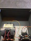 SQUARE D 8536SFA1V02S NEMA SIZE 4 STARTER MOUNTED IN TYPE 12 ENCLOSURE 120V COIL