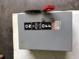 GE TH3361J 30 AMP FUSIBLE SAFETY SWITCH 600 VAC, 250 VDC,