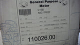 LEESON 110026.00 3/4 HP AC MOTOR 115/208-230 VOLTS, 1725 RPM, 4P, SINGLE PHASE,