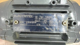 ELECTRITEX 7AB63M04 0.12 KW/0.17 HP AC MOTOR 220 VOLTS, 1670 RPM, 3 PHASE