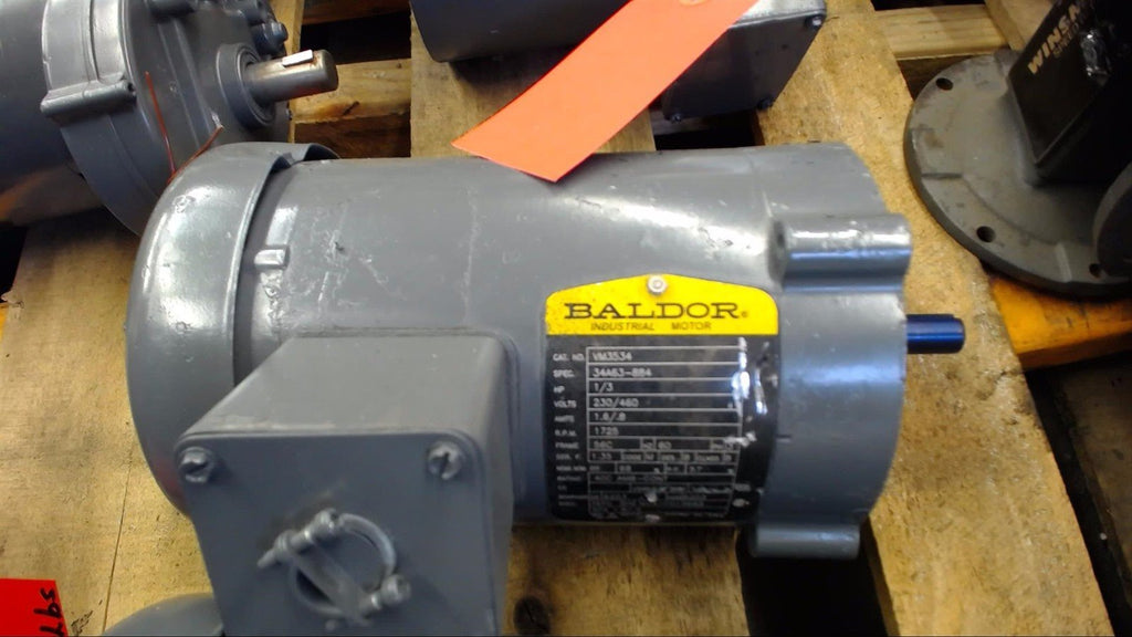 BALDOR VM3534 1/3 HP AC MOTOR 230/460 VOLTS, 1725 RPM, 4P,M 56C FRAME