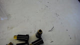 LOT OF 11 SC BRUSH HOLDER 1-1/4" OAL, W/ THREADED CAPS 7/16"