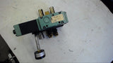 NUMATICS EBPEA SOLENID VALVE 150 PSI 24 VDC COIL MOUNTED ON MANIFOLD AS PICTURED