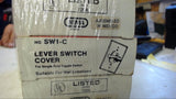 LOT OF 3-- PERFECT-LINE SW1-C LEVER SWITCH COVER FOR SINGLE POLE TOGGLE SWITCH