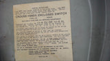 CROUSE-HINDS GH421N 30 AMP GENERAL DUTY NON FUSIBLE SAFTEY SWITCH 240V @ 7.5 HP