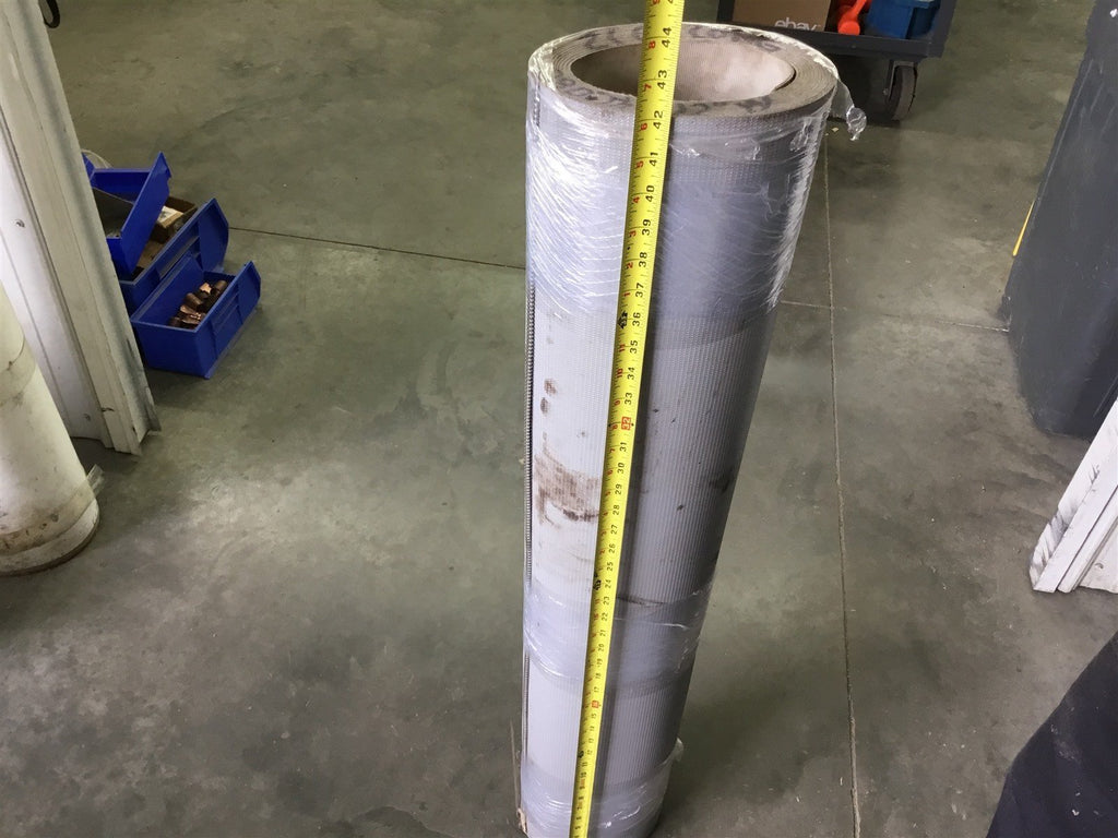 CONVEYOUR BELTING 42" WIDE 21 FT LONG CALCULATED NOT MEASURED, .080" THICK