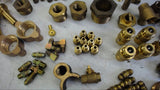 LOT OF ASSORTED BRASS FITTINGS SELLING AS PICTURED