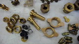 LOT OF ASSORTED BRASS FITTINGS SELLING AS PICTURED