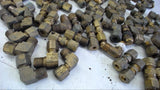 LOT OF 80+ ASSORTED BRASS FITTINGS AS PICTURED---VARIOUS STYLES AND SIZES