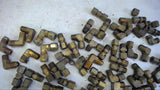 LOT OF 80+ ASSORTED BRASS FITTINGS AS PICTURED---VARIOUS STYLES AND SIZES