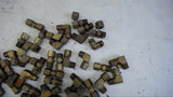 LOT OF 80+ ASSORTED BRASS FITTINGS AS PICTURED---VARIOUS STYLES AND SIZES
