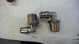 LOT OF 18--STAINLESS STEEL FITINGS 1/4" PIPE X 3/8"