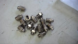LOT OF 15 STAINLESS STEEL ADAPTERS 1/4" TUBE X 3/8"