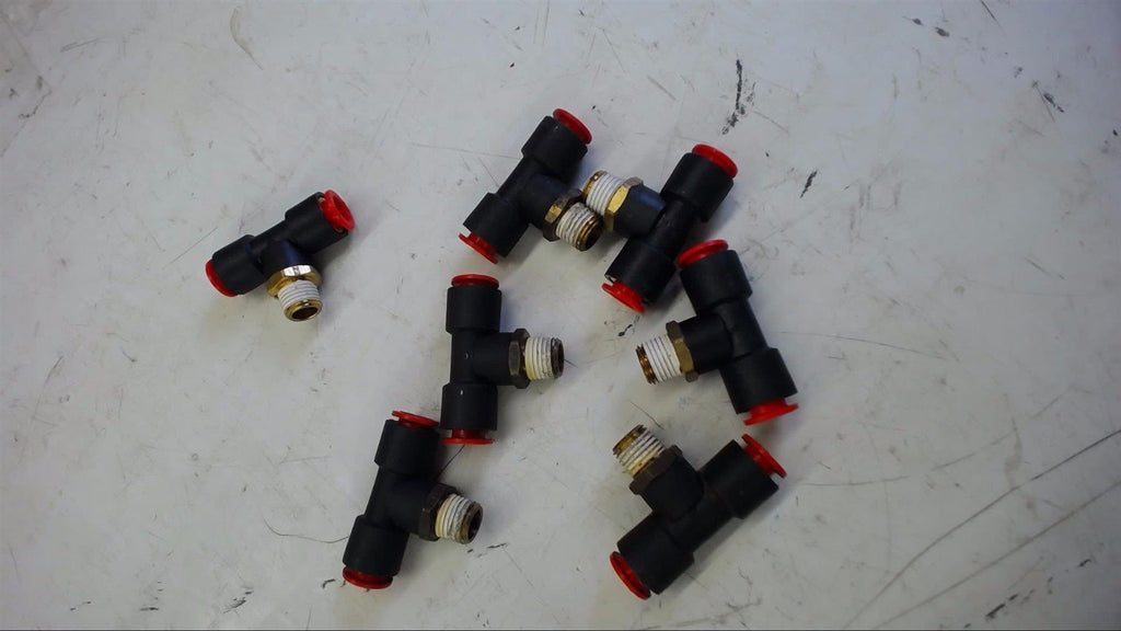 LOT OF 7-- TEESS 1/4" X 3/8" X 3/8"