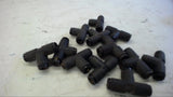 LOT OF 12 -- PLASTIC TEES 11 EA 1/4" X 1/4" X 1/4" 1 EA 5/16" X 5/16" X 5/16"