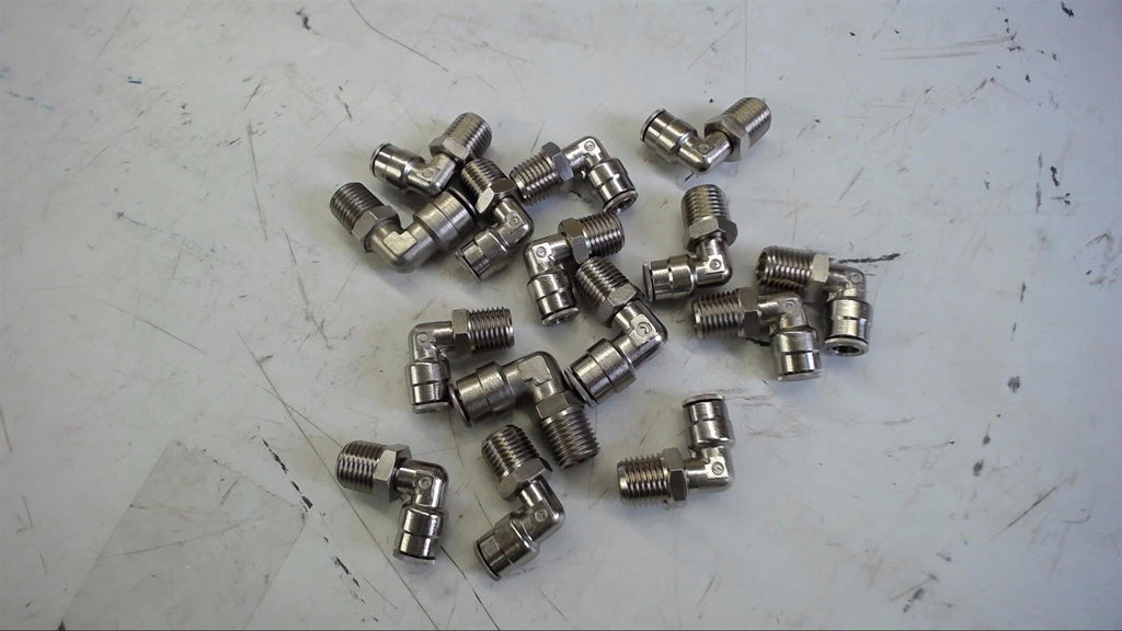 LOT OF 15 PCS STAINLESS STEEL ELBOWS ASSORTED SIZES