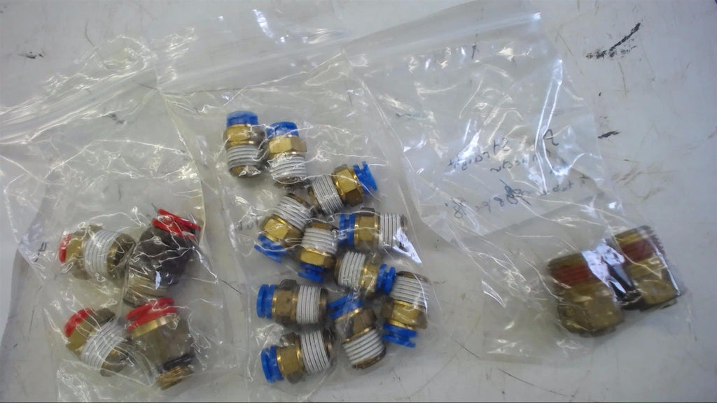 LOT OF 17 ASSORTED BRASS ADAPTERS
