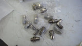 LOT OF 14 ASSORTED ADAPTERS AND 1 ELBOW 1/4" X 5/16"