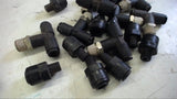LOT OF 20 PCS TESS AND ADAPTERS 7 EA 1/4" X 1/4" X 1/4" 12 EA 5/16" X 1/8" PIPE