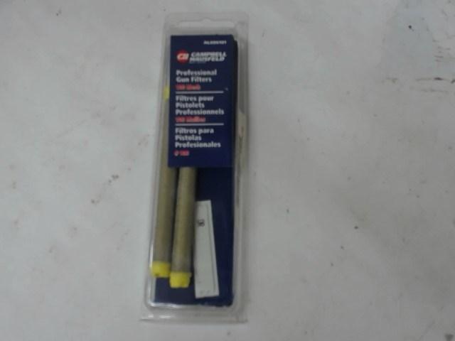 LOT OF 5 PKS OF 2 CAMPBELL HAUSFELD AL086101 PROFESSIONAL GUN FILTERS, 100 MESH