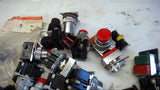 LOT OF 25+ ELECTRICAL PUSHBUTTONS AND ACCESSORIES