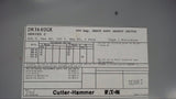 CUTLER-HAMMER DH364UGK 200 AMP NON FUSIBLE SAFETY SWITCH 250 VOLT, 3 POLE