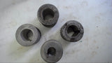 LOT OF 4--COUPLING HALVES 3 EACH 7/8" BORE, 1 EACH 5/8" BORE