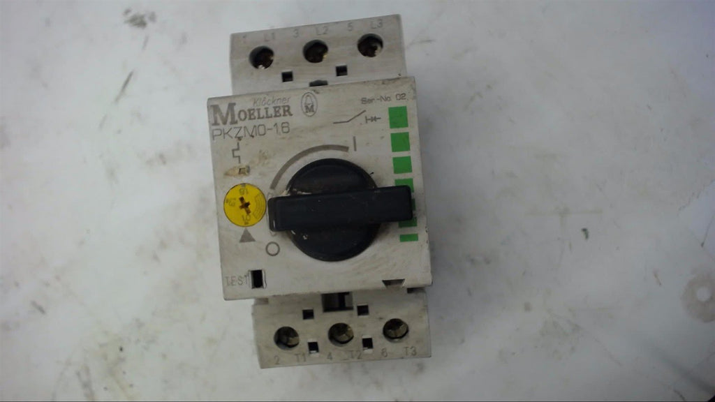 KLOCKNER-MOELLER PKZM0-1.6, 3/4 HP @ 460 VOLTS