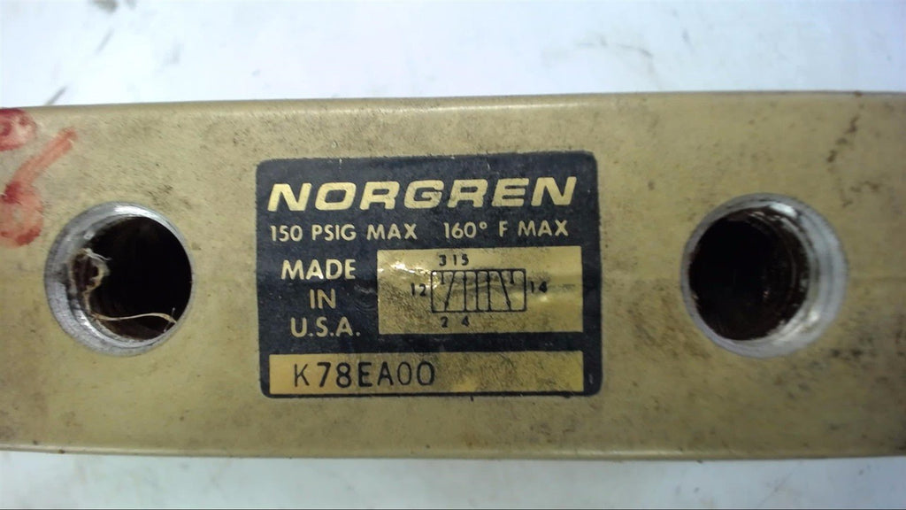 NORGREN K78EA00 SOLENOID VALVE 150 PSI