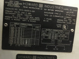 HOWARD 3015-000013-001 15 KVA TRANSFORMER 240 X 480 PRI, 120/240 SEC VOLTS