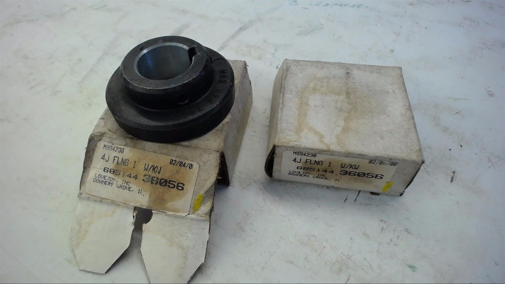 LOT OF 2--LOVEJOY 4J FLANGE COUPLING 1" BORE