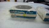 LOT OF 2-- LOVEJOY 3J FLANGE COUPLING 5/8" BORE