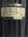 HITACHI VTFO 93758557 1.5 KW METRIC MOTOR 200/220 VOLTS, 1720 RPM, 4P, 3 PHASE