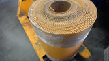 21" SIDE X 1/4" THICK X 50+ FEET ORANGE RUBBER BELTING W/ FIBER REINFORCEMENT