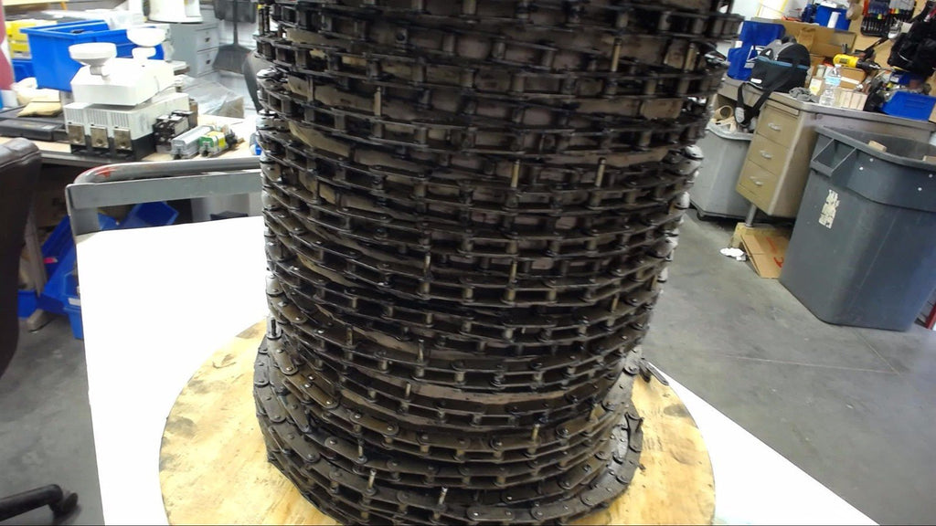 ANSI C2040 CHAIN WITH EXTENED PINS AT LINK 10 AND 12 CALCULATED 90'