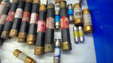 LOT OF 45 ASSORTED FUSES VARIOUS AMPERAGE