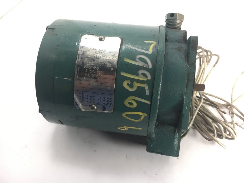 LIMITORQUE 724464-NK ELECTRIC MOTOR K48 1/3 HP 1700 RPM 3PH 230/460V - USED