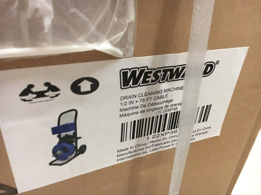 WESTWARD 22XP38 1/3 HP DRAIN CLEANING MACHINE - NEW