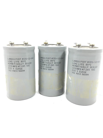 1 COUNT LAMBDA CBS-12-048 ELECTROLYTIC CAPACITOR - NEW
