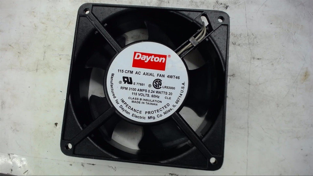 DAYTON 4WT46 AXIAL FAN 115 CFM 115 VOLTS 60 HZ