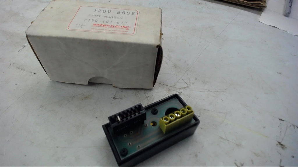 WARNER ELECTRIC 7150-101-013 PHOTOELECTRIC MODULE BASE 120 VOLT 7150101013