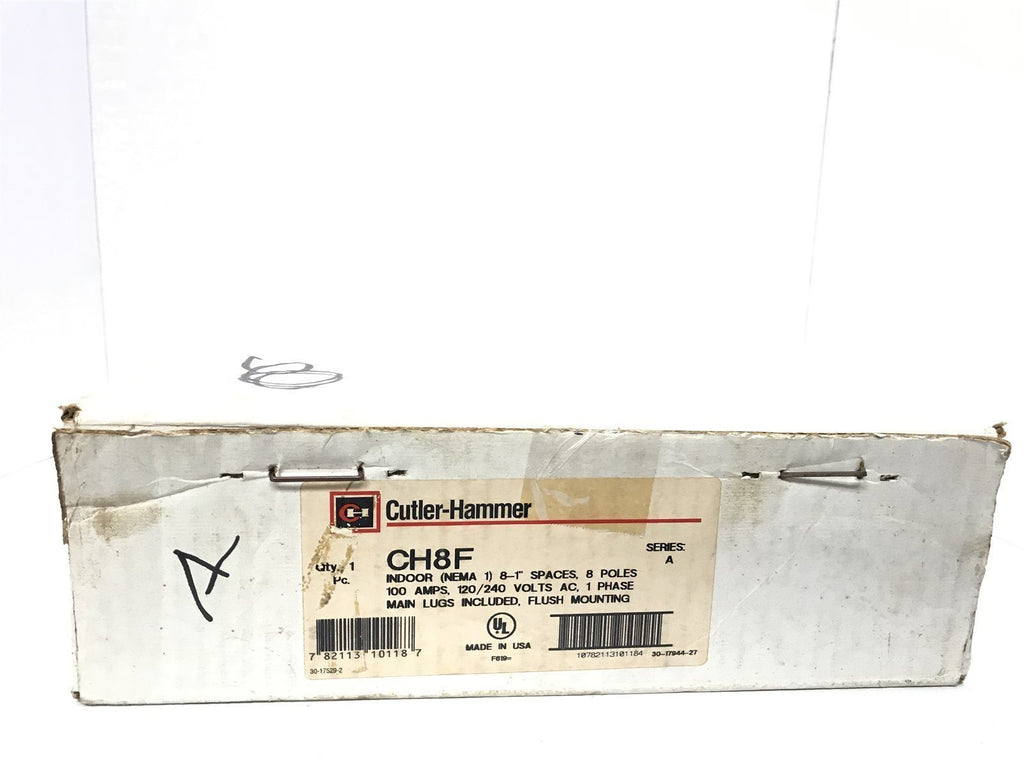 CUTLER HAMMER CH8F INDOOR CIRCUIT BREAKER PANEL LOAD CENTER LUG
