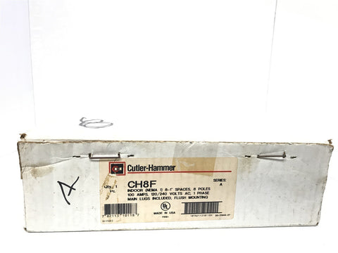 CUTLER HAMMER CH8F INDOOR CIRCUIT BREAKER PANEL LOAD CENTER LUG