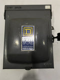 SQUARE D D 321-NRO SAFETY SWITCH 30 AMP 240V SINGLE THROW FUSIBLE S/N STD 3