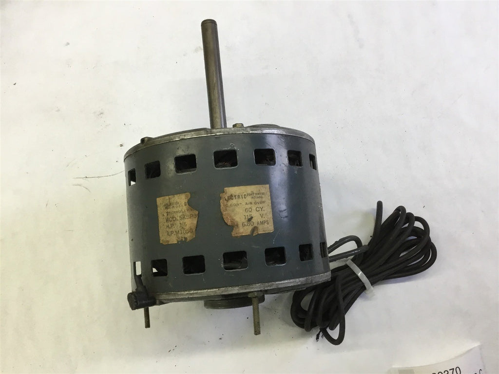 GE 5KSP3?????? AIR OVER MOTOR 1/5 HP 115 VOLTS, 1050 RPM, 6.8 AMPS