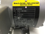 BALDOR M3534 .33 HP AC MOTOR 230/460 VOLTS, 1725 RPM, 4P, 56 FRAME, 3 PHASE