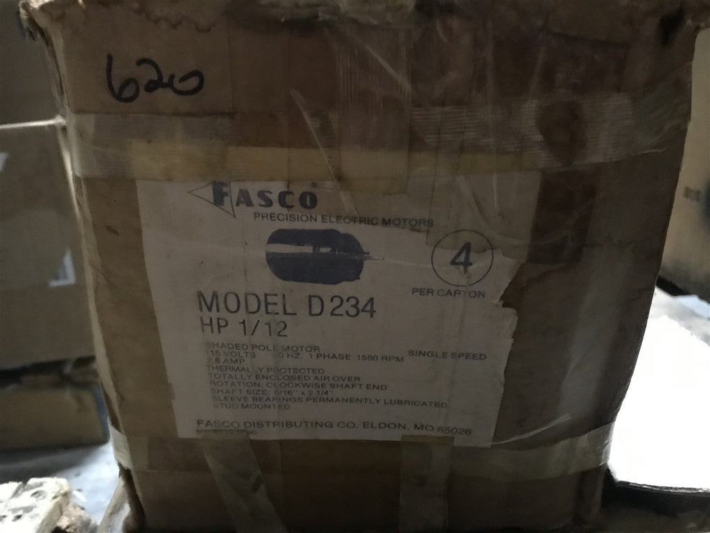 Fasco D234 7163-3055 Self Cooled Motor 1/15HP 115V 1550