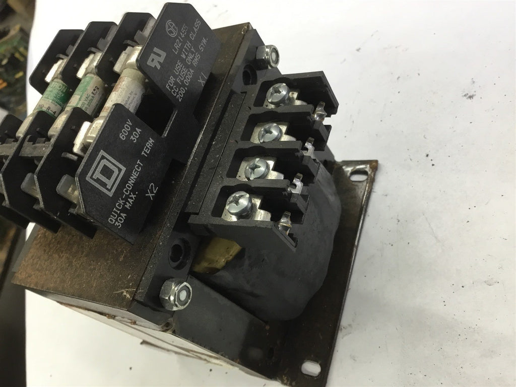 9070TF500D1 0.5 KVA TRANSFORMER 230/460 VOLTS PRI, 110 115 120 SEC VOLTS